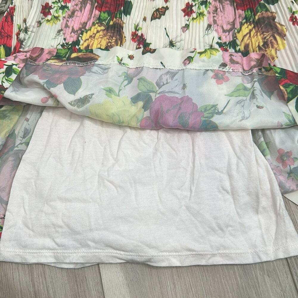 Baker by Ted baker floral pleated swing top size 8 - Picture 6 of 7